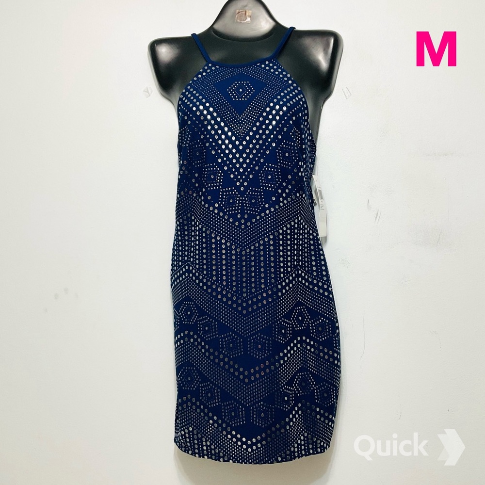 M - NWT Jump Dew Drop Halter Neck Mini Dress